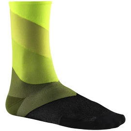 Chaussettes de cyclisme Mavic Graphic Stripes Safety Yellow/Cactus