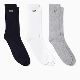 Chaussettes Lacoste Core Performance Socks Silver/White/Black