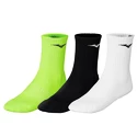 Chaussettes Mizuno  Training 3P Socks White/Black/Neolime