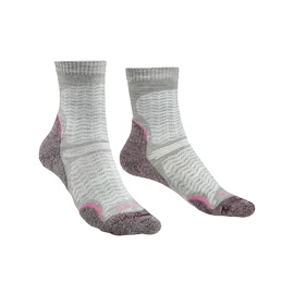 Chaussettes pour femme Bridgedale Hike UL Performance Crew Original Aubergine