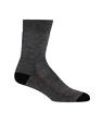 Chaussettes pour femme Icebreaker  W Hike+ Medium Crew GRITSTONE HTHR/BLACK/CLAY