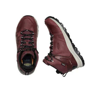 Chaussures d'extérieur pour femme Keen Terradora II Ltr Mid Wp Wine/Black  US 5,5