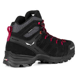 Chaussures d'extérieur pour femme Salewa  WS Alp Mate Mid PTX Black Out/Virtual Pink