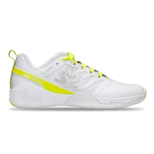 Chaussures d'intérieur pour femme Salming  Kobra 3 Women White/Fluo Green