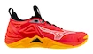 Chaussures d'intérieur pour homme Mizuno  WAVE MOMENTUM 3 Radiant Red/White/Carrot Curl