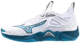 Chaussures d'intérieur pour homme Mizuno WAVE MOMENTUM 3 White/Sailor Blue/Silver