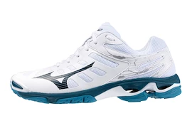 Chaussures d'intérieur pour homme Mizuno WAVE VOLTAGE White/Sailor Blue/Silver