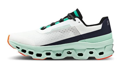 Chaussures de running pour femme On Cloudmonster Cloudmonster Undyed-White/Creek