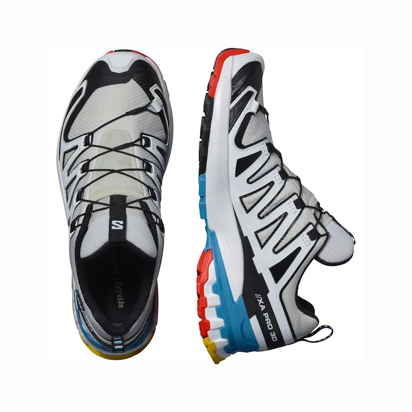 Chaussures de running pour femme Salomon XA Pro 3D V9 GTX W LunarRock White Black Sportega