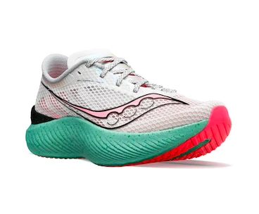 Chaussures de running pour femme Saucony  Endorphin Pro 3 Fog/Vizipink  UK 5