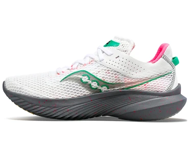 Testé -  Chaussures de running pour femme Saucony  Kinvara 14 White/Gravel  UK 5,5