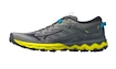 Chaussures de running pour homme Mizuno Wave Daichi 7 Ghost Gray/Ombre Blue/Bolt 2 (Neon)