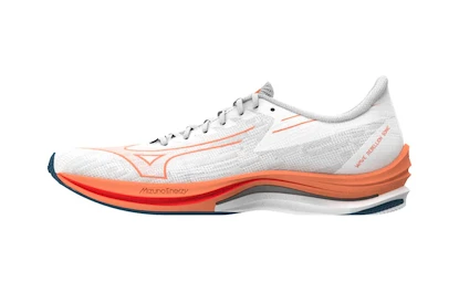 Chaussures de running pour homme Mizuno Wave Rebellion Sonic White/Light Orange/Blue Ashes  UK 6