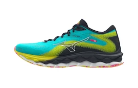 Chaussures de running pour homme Mizuno Wave Sky 7 Jet Blue/White/Bolt 2 (Neon)