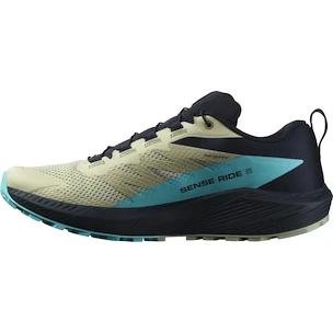 Chaussures de running pour homme Salomon Sense Ride 5 Alfalfa / Carbon / Peacock Blue  UK 9