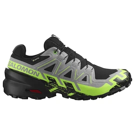 Chaussures de running pour homme Salomon Speedcross 6 Gore-Tex Black/Alloy/Green Gecko