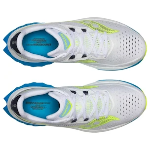 Chaussures de running pour homme Saucony Endorphin Speed 4 White/Viziblue  UK 7,5