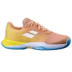 Chaussures de tennis pour enfant Babolat Jet Mach 3 Clay Jr Girl Coral/Gold Fusion