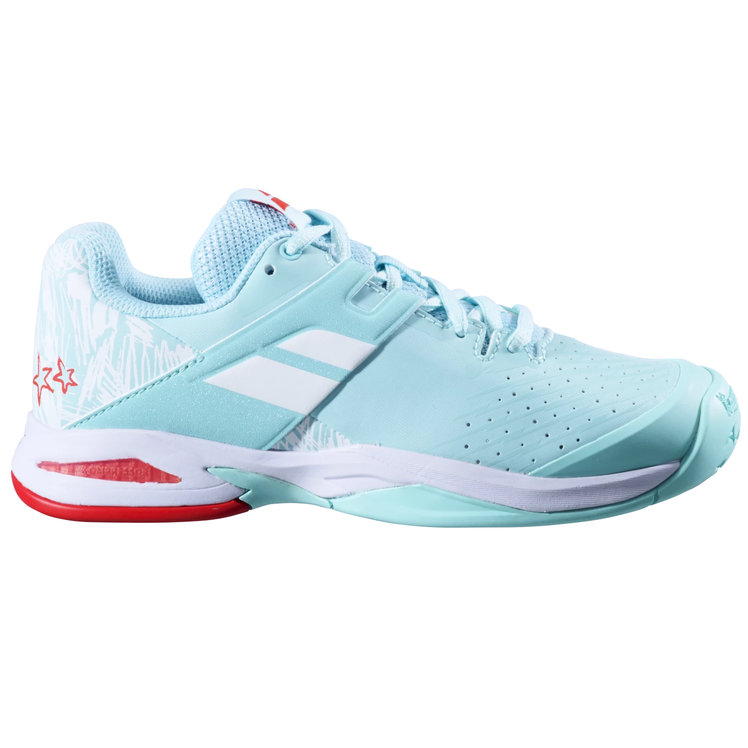 Chaussures de tennis pour enfant Babolat Propulse All Court Junior Girl Yucca White Sportega