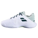 Chaussures de tennis pour enfant Babolat Propulse Jr 3 AC Wimbledon White/Dark Green