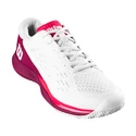 Chaussures de tennis pour enfant Wilson Rush Pro Ace Jr White/Beet Red