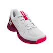 Chaussures de tennis pour enfant Wilson Rush Pro Jr L White/Beet Red