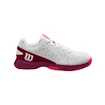 Chaussures de tennis pour enfant Wilson Rush Pro Jr L White/Beet Red