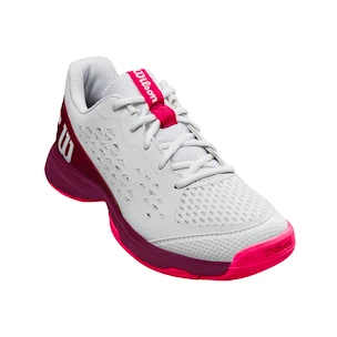 Chaussures de tennis pour enfant Wilson Rush Pro Jr L White/Beet Red
