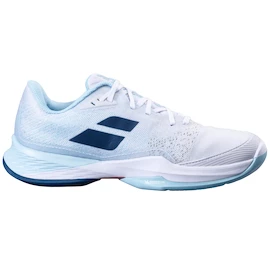 Chaussures de tennis pour femme Babolat Jet Mach 3 AC Women White/Angel Blue