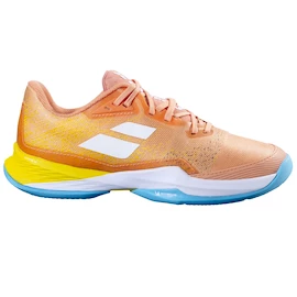 Chaussures de tennis pour femme Babolat Jet Mach 3 Clay Women Coral/Gold Fusion