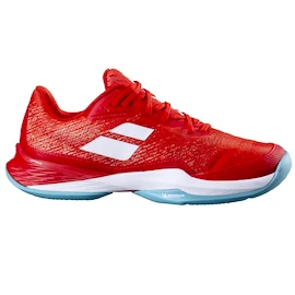 Chaussures de tennis pour femme Babolat Jet Mach 3 Clay Women Fiesta Red