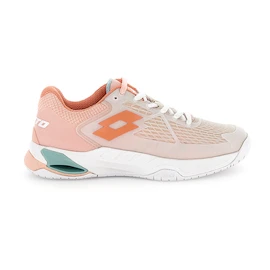 Chaussures de tennis pour femme Lotto Mirage 100 II SPD W White/Melon Orange
