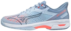 Chaussures de tennis pour femme Mizuno Wave Exceed Tour 5 Clay Heather/Neon Flame