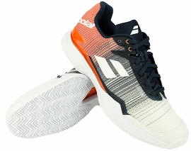 Chaussures de tennis pour homme Babolat Jet Mach II Clay White/Orange