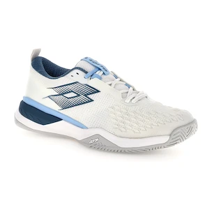Chaussures de tennis pour homme Lotto Raptor Hyperpulse 100 III Clay All White/Mallard Blue