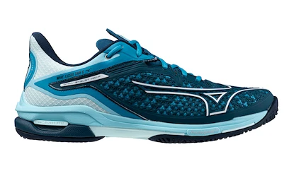 Chaussures de tennis pour homme Mizuno Wave Exceed TOUR 6 AC Moroccan Blue/White/Blue Topaz  EUR 42