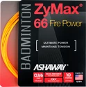 Cordage de raquette de badminton Ashaway  ZyMax 66 Fire Orange