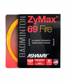 Cordage de raquette de badminton Ashaway ZyMax 69 Fire