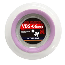 Cordage de raquette de badminton Victor VBS-66N Pink Reel 200 m