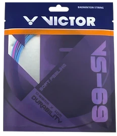 Cordage de raquette de badminton Victor VS-69 Pink/Blue