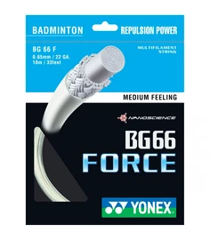 Cordage de raquette de badminton Yonex BG66 Force (0.65 mm)