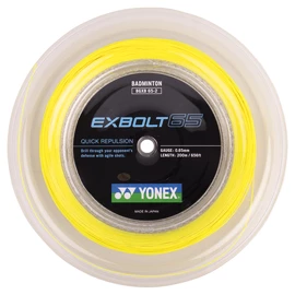 Cordage de raquette de badminton Yonex Exbolt 65 Yellow (200 m)