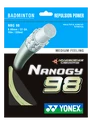 Cordage de raquette de badminton Yonex  Nanogy NBG98