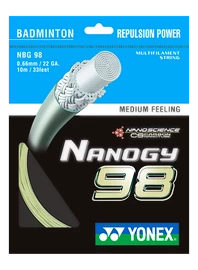 Cordage de raquette de badminton Yonex Nanogy NBG98