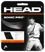 Cordage de tennis Head   Sonic Pro Black 1.30 mm (12 m)  1,30 mm