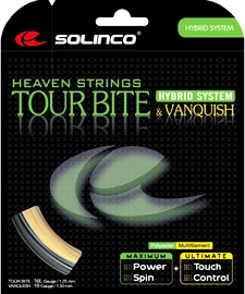 Cordage de tennis Solinco Tour Bite + Solinco Vanquish (12 m)