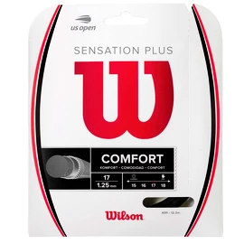 Cordage de tennis Wilson Sensation Plus Black 1.34 mm
