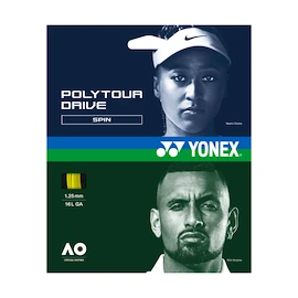 Cordage de tennis Yonex Poly Tour Drive Flash Yellow 125 (12 m)