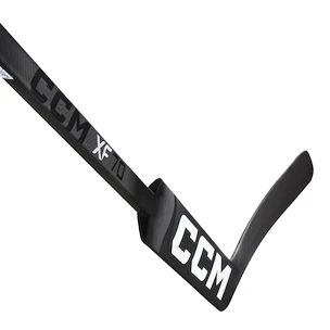 Crosse de gardien de but en matière composite CCM Tacks XF 70 Black/Grey Intermediate 23 pouces, L (Regular)