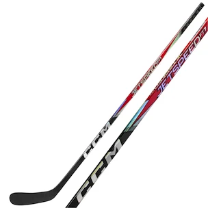 Crosse de hockey en matière composite CCM JetSpeed FT7 Junior 28 main droite en bas, flex 50